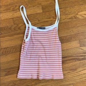 brandy pink striped tank